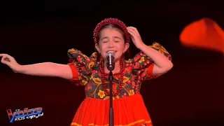 يا وردة في البستان الترند    البنت الأردنية الروسية ايميليا   بدون موسيقى  ذا فويس كيدر دندنها