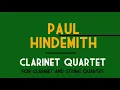 Paul Hindemith - Clarinet Quintet for Clarinet and String Quartet, Op. 30 (1923/1954) [Score-Video]