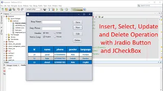 Java Database CRUD Operations - Insert Select Delete Update