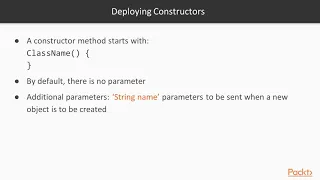 Hands-On Object Oriented Programming with Java 11 Working with Constructors packtpub com