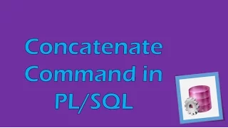Tutorial 2 Oracle Concatenate Command
