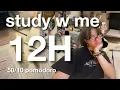 Download Lagu study with me live: 12 hours  (real sounds, no music, 50/10 pomodoro technique) 🌷 MP3