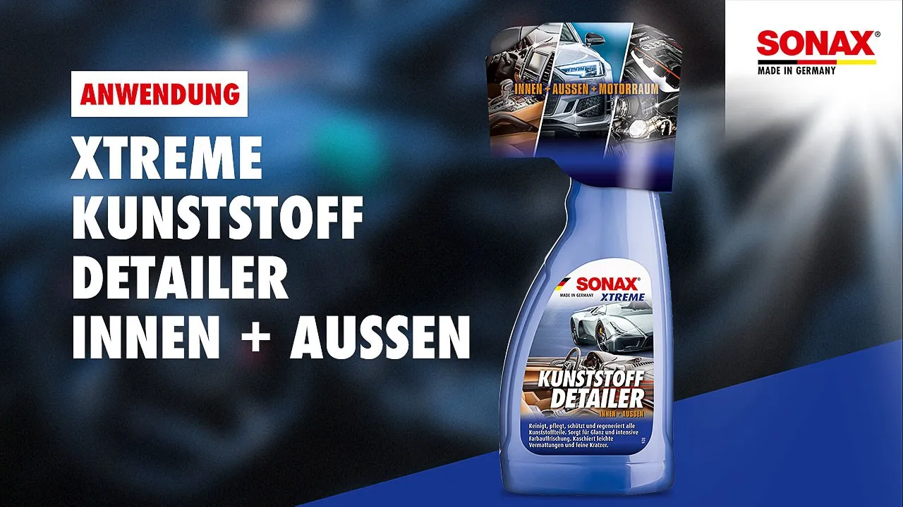 Anwendung SONAX XTREME KunststoffDetailer Innen+Außen