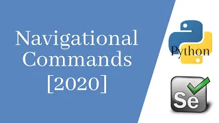 Selenium With Python Tutorial 5 Navigation Commands 2020 forward back
