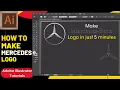 Adobe illustrator logo design Tutorial for Beginners Mercedes Logo 2022
