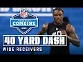 Wide Receivers Run the 40-Yard Dash at the 2020 NFL Scouting Combine