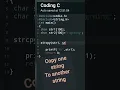 copy one string to another string in C programing
