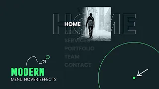Modern Menu Hover Effects CSS Javascript