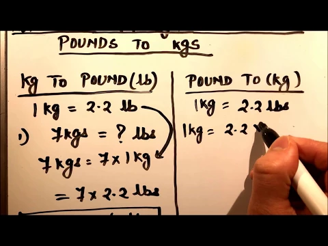 Download MP3 HOW TO CONVERT KILOGRAMS TO POUND (Kg TO lb ) AND POUNDS TO KILOGRAM(lb to kg)