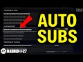 Madden 27 How to Set Up Auto Subs Offensive Defensive Subs