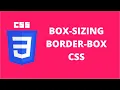 Box Sizing Border Box CSS CSS Tutorial