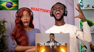 VOCAL COACH REACTS TO One Moment in Time - Gabriel Henrique (Cover Whitney Houston)!!!