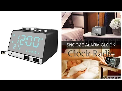 Download MP3 LEMFO R1 Bluetooth Clock Radio with USB Charging Ports