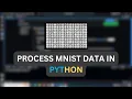 Process MNIST data from gz files in Python