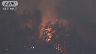 山梨の山火事　発生から40時間以上も延焼中(2025年1月20日)