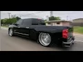 DROPPED 2014 CHEVY SILVERADO ON 26x12 BIG LIP BILLET WHEELS and 9 inch drop