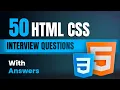 50 HTML CSS Interview Questions with Answer HTML CSS Interview Questions Most Asked Question