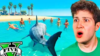 Jugando con TODOS los ANIMALES en GTA 5! 🦈🐶 (Película)