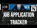 How to Create a FREE Job Application Tracker in Notion Step-by-Step Tutorial