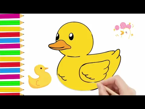 Download MP3 tutorial drawing I cara menggambar bebek yang lucu