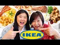 Trying ENTIRE IKEA MENU with Mom Full Menu Taste Test Review