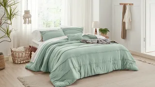 Bedsure Pinch Pleat Comforter Set