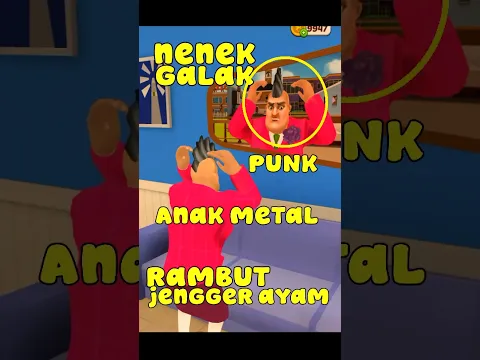 Nenek Galak Rambut Metal Jengger Ayam #shorts