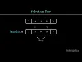 Selection Sort Algorithm Iterative visualization in Manim