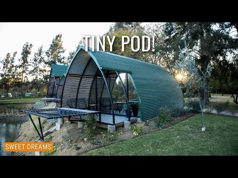 Download MP3 TINY designer POD with hammock bed! Rosemary Hill Farm Full Cabin Tour