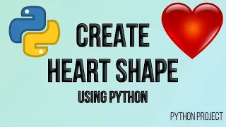 How to draw heart using python create heart in python