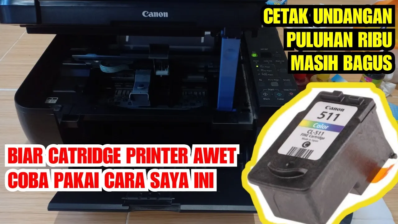 cara membuka catridge printer canon iP2770. 