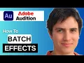How To Batch Apply Effects In Adobe Audition Quick Tutorial