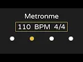 Metronome 110 BPM Time with Accent