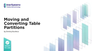 Moving and Converting Table Partitions