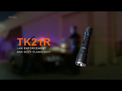 The Fenix TK21R tactical duty flashlight delivers up to 3600