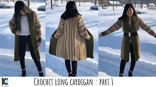 Crochet Cardigan Sweater For Beginners FREE Crochet Pattern Crochet Cardigan In English Part 1 