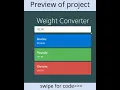 Weight Converter Create Using Html Css and Javascript weight calculator create