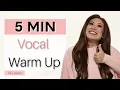 5 MIN EASY VOCAL WARM UP for singers all levels