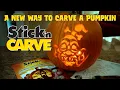 Stick n Carve Demo - A New Way to Carve a Pumpkin Stencil