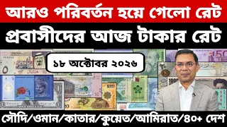 আজকের টাকার রেট | Ajker Takar Ret | সৌদি/ওমান/দুবাই/কুয়েত/মালয়েশিয়া/কাতার/বাহরাইন/ডলার রেট