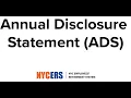NYCERS - Annual Disclosure Statement ADS