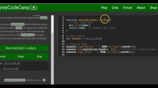 Stand in Line freeCodeCamp Basic Javascript
