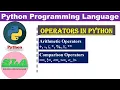 Operators in python part 1 Arithmetic and Comparison operators python for beginners