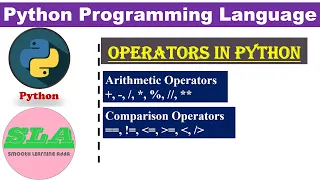 Operators in python part 1 Arithmetic and Comparison operators python for beginners