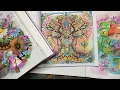 Completed pages July 2026 Adult colouring