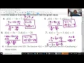 Algebra I - Function Notation Practice HW U3L3