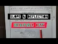 Slope Deflection Of Cantilever Beams Problem 3 Double Integration Method