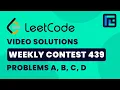 Leetcode Weekly Contest 439 Solutions - A to D by Viraj Chandra TLE Eliminators