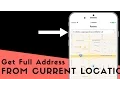 Get Current Address as string Using Reverse CLGeocoder and Current Location