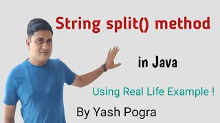 Java String split method Java split String by space java split method examples